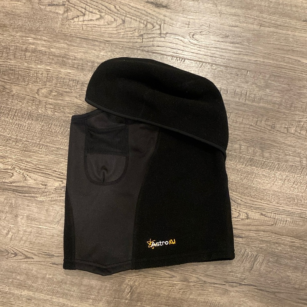 AstroAI Balaclava Ski Mask Winter Fleece Thermal Face Mask Cover for Men Black